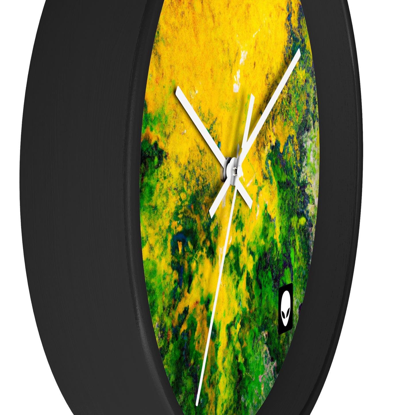 "Exploring Colorful Textures" - The Alien Wall Clock