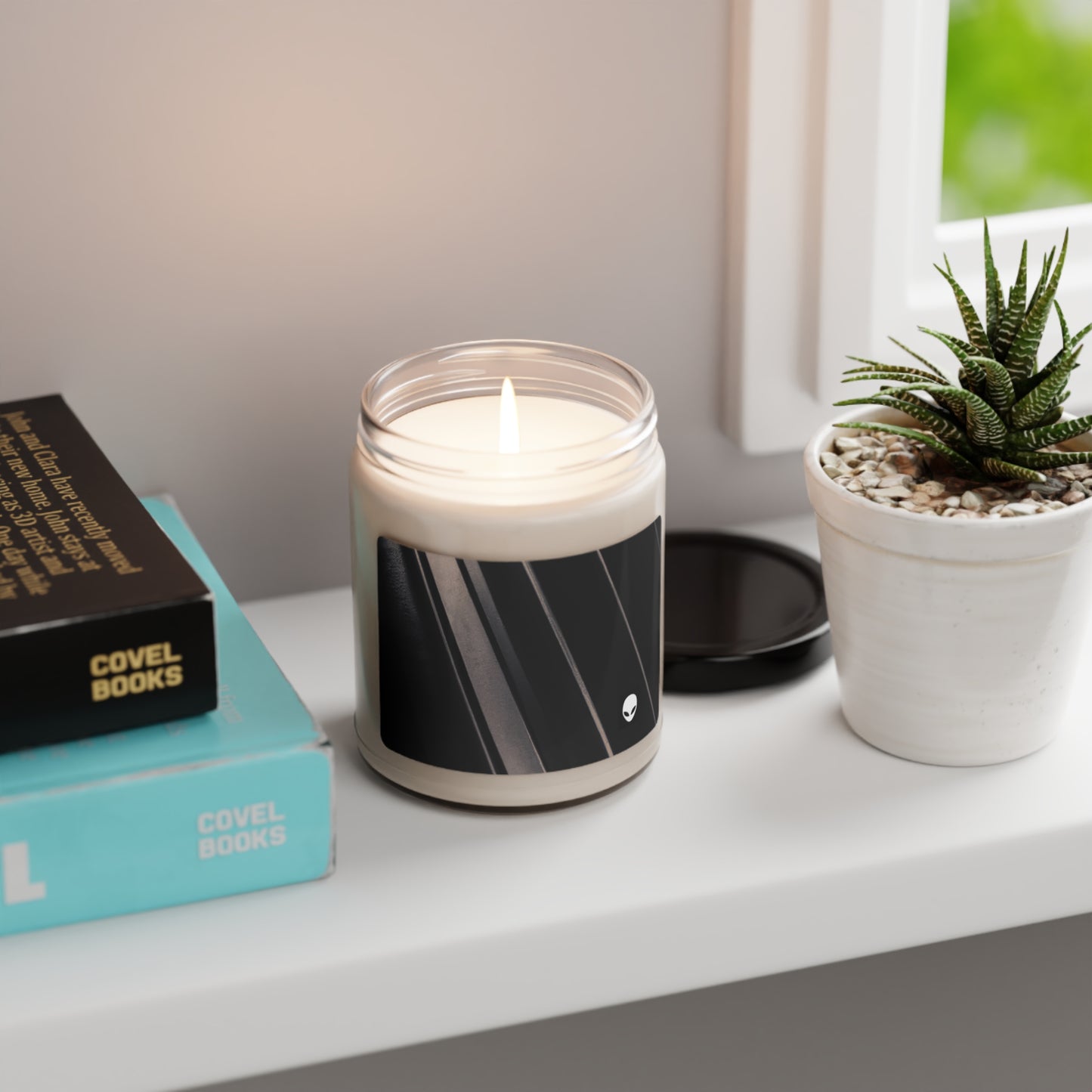 "Light and Dark Interplay: Exploring the Creative Shapes and Textures of Shadow and Light" - The Alien Eco-friendly Soy Candle