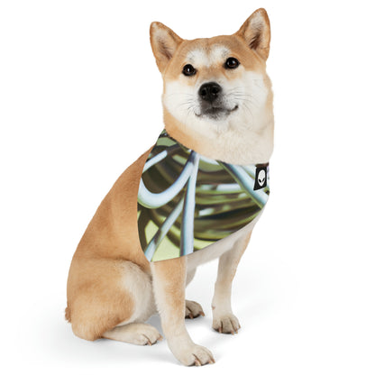 "Abstract Artistry: Constructing Emotion from Common Objects" - The Alien Pet Bandana Collar