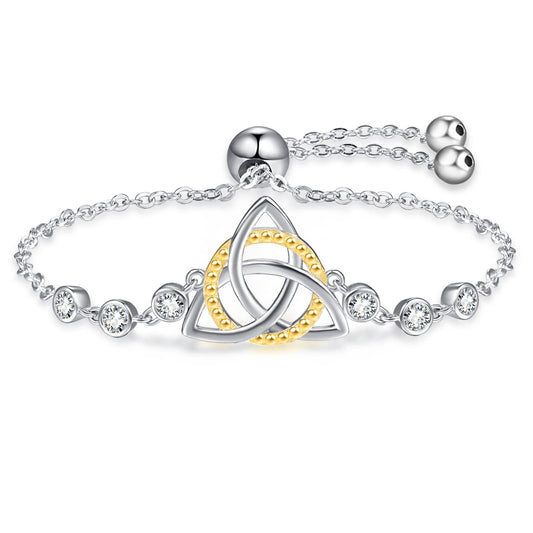 Vintage-Armband mit keltischem Knoten aus Sterlingsilber für Damen als Geschenk für Frauen und Mädchen