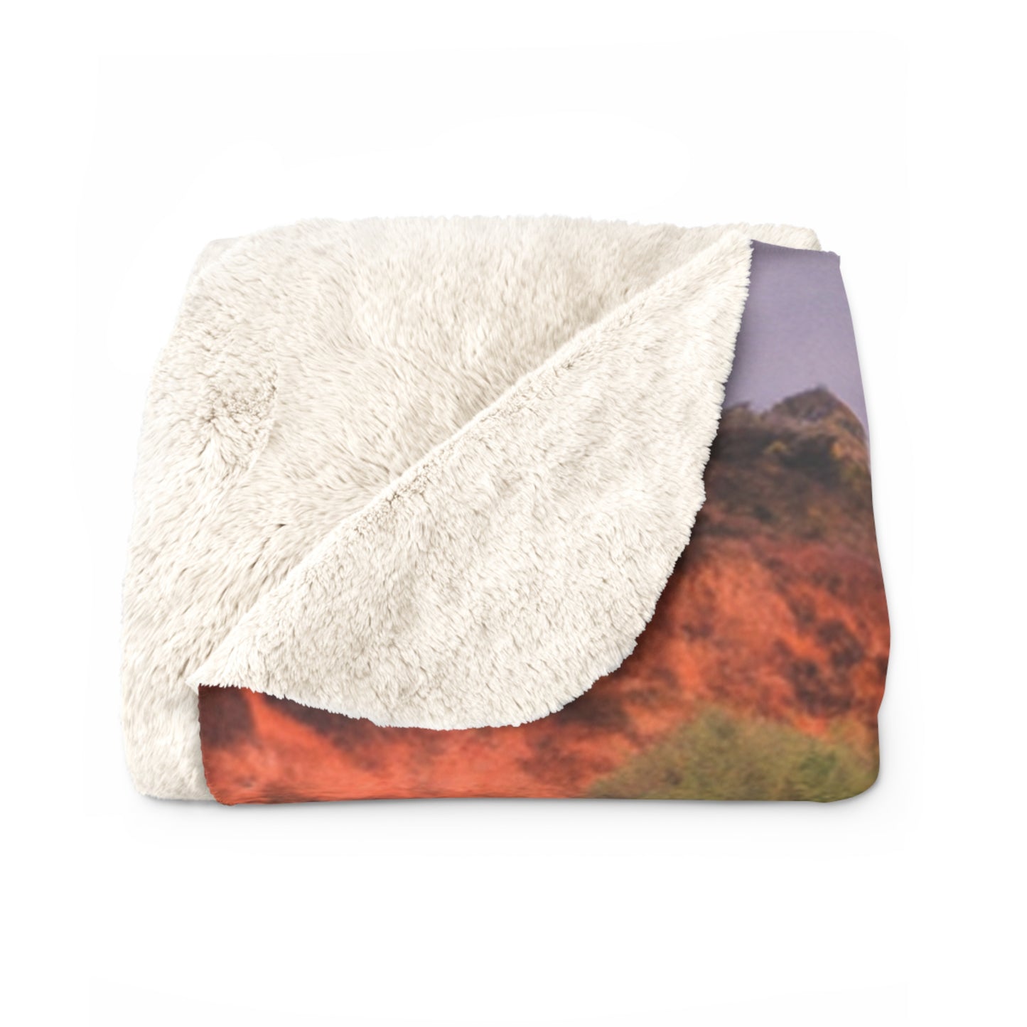 "Capturing Nature's Beauty: Crafting an Iconic Landscape in Vibrant Art" - The Alien Sherpa Fleece Blanket