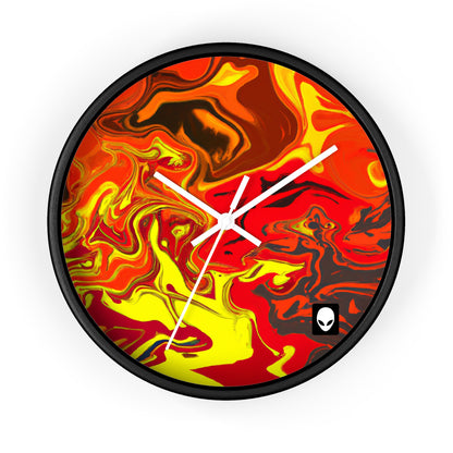 "Abstract Energy in Motion" - The Alien Wall Clock