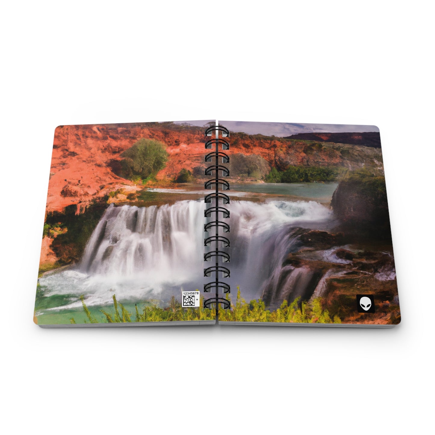 "Capturing Nature's Beauty: Crafting an Iconic Landscape in Vibrant Art" - The Alien Spiral Bound Journal