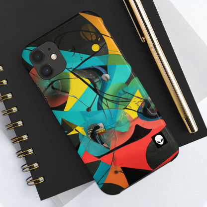 „Illusionäre Perspektive: Ein bunter Tanz des Lichts“ – The Alien Tough Phone Cases