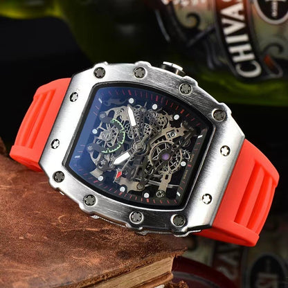 Reloj deportivo de barril hueco para hombre