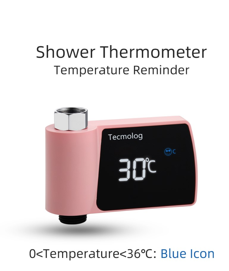 Visueller Duschhahn aus Kunststoff, kein Stromverbrauch, Wasserthermometer für die Badewanne