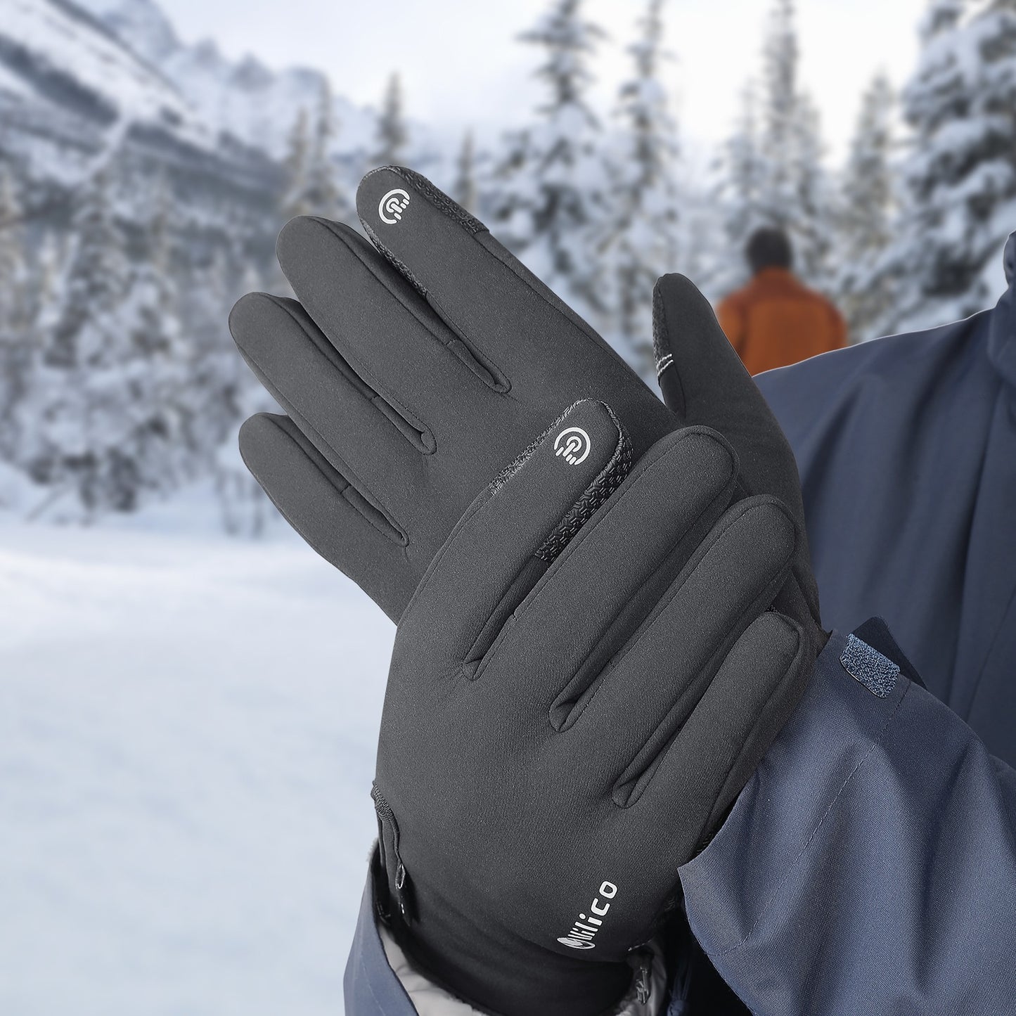 Guantes cálidos para ciclismo al aire libre a la moda para hombre