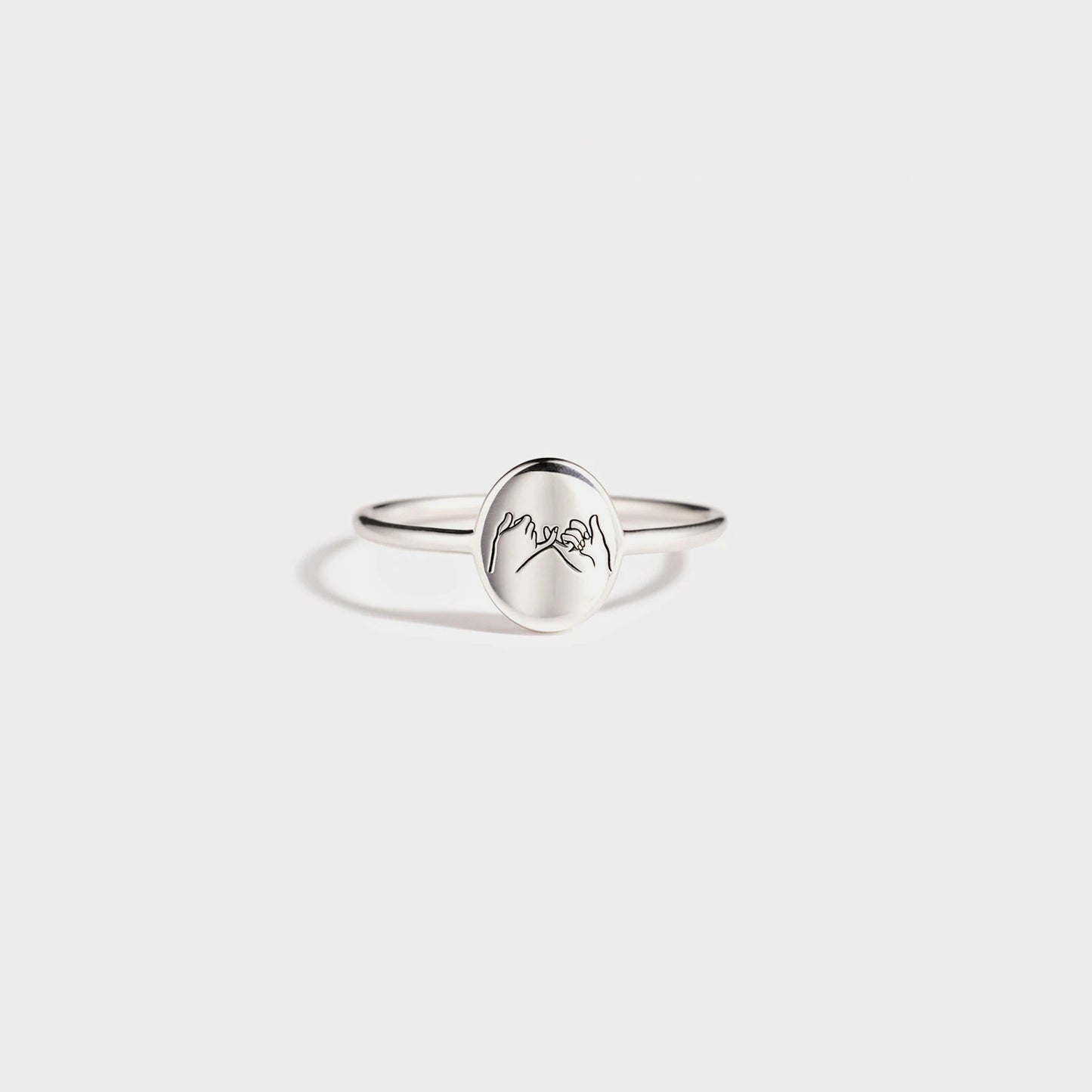 925 Sterling Silber Gravierter Ring