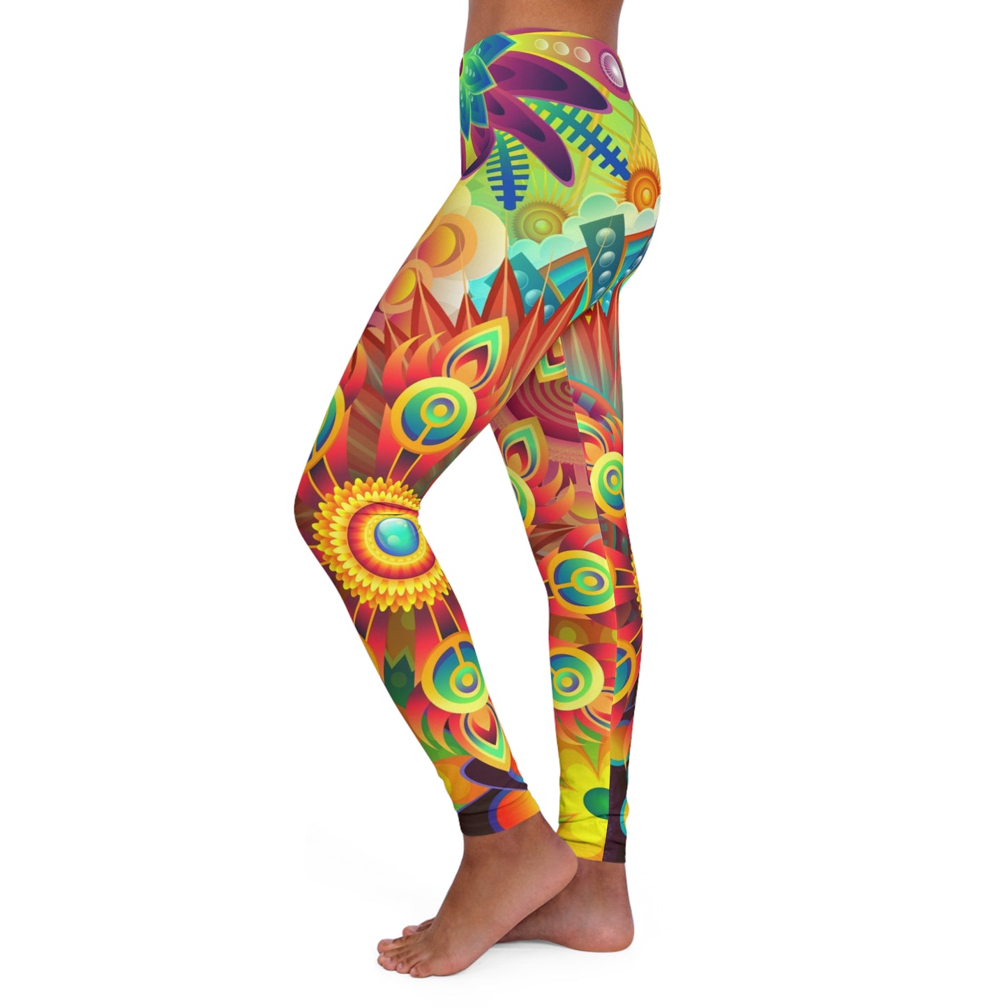 The First Trippy Space – The Alien Spandex-Leggings für Damen