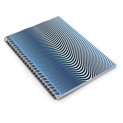 Metal Mosaic - The Alien Spiral Notebook (Ruled Line)