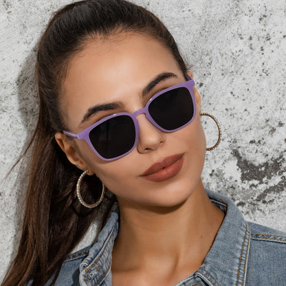 Schlichte Retro-Sonnenbrille für Damen und Herren