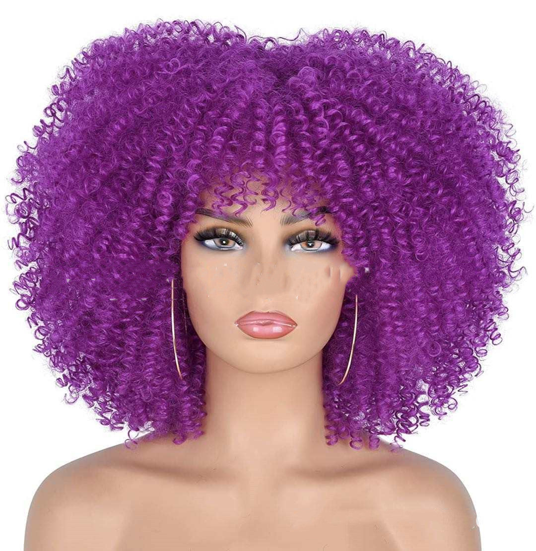 Small Curly Hair Rose Mesh Synthetic Headgear