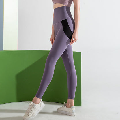 Damen-Yoga-Leggings mit hüfthebenden kleinen Füßen, kurze Hose, Übergröße