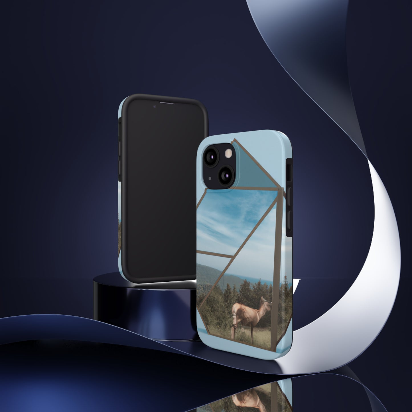 „Dreamscapes: Eine alltägliche Kunstcollage“ – The Alien Tough Phone Cases