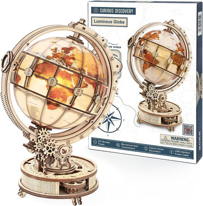 Rokr Luminous Globe 3D Holz Heißer Verkauf 180PCS Modell Baustein Kits Spielzeug