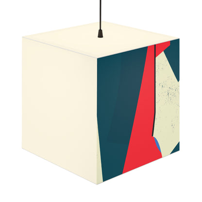 "Abstract Expressionism: Exploring Lines and Shapes" - The Alien Light Cube Lamp