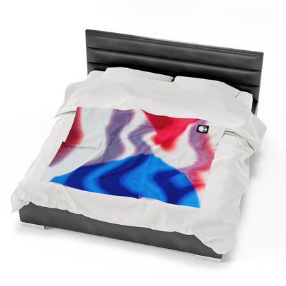 „Illuminated Reflection: Licht und Schatten durch Kunst erforschen“ – The Alien Velveteen Plush Blanket