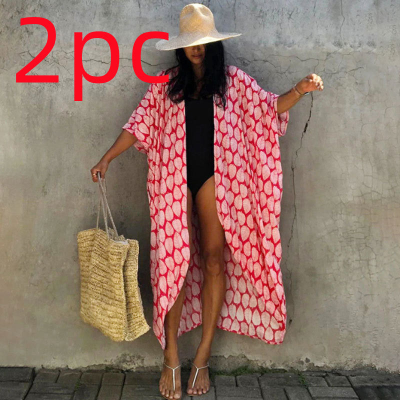 Polyester Damen Sonnenschutz Resort Strandkleid Überzug