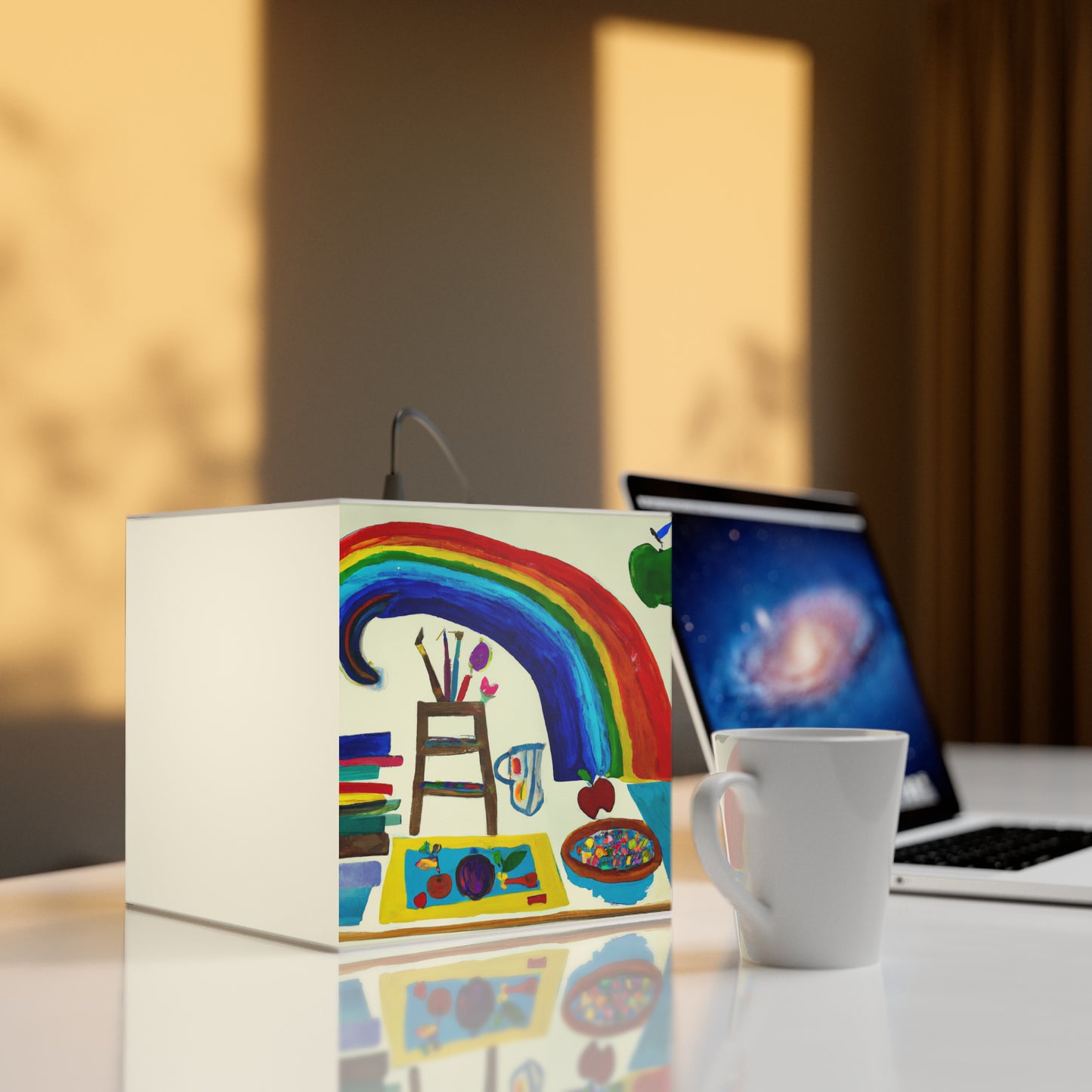 „Ein fantasievoller Regenbogen voller Möglichkeiten“ – Die Alien Light Cube Lampe