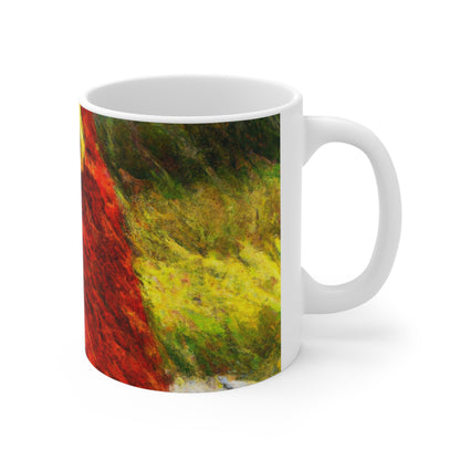 The Tattered Red Cloaked Stranger - The Alien Ceramic Mug 11 oz