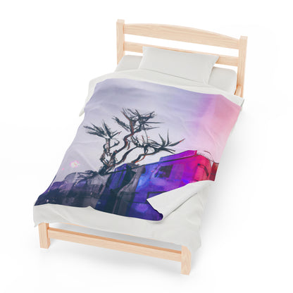 "Exploring Photographs in Color" - The Alien Velveteen Plush Blanket