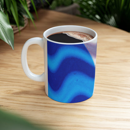 „Illuminated Reflection: Exploring Light and Shadow Through Art“ – The Alien Keramiktasse 11 oz