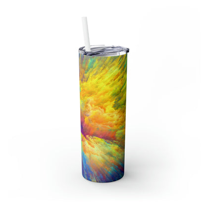 Vibrant Tangles - The Alien Maars® Skinny Tumbler with Straw 20oz