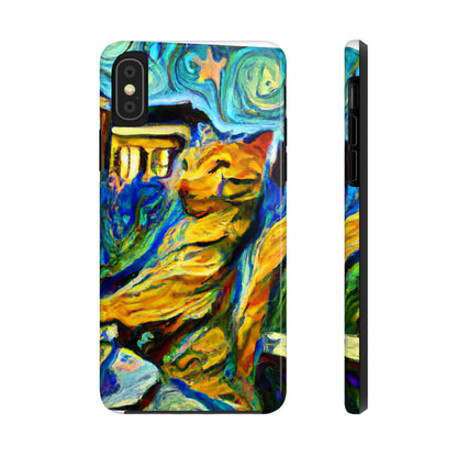 "A Cat Amongst the Celestial Tea Leaves" - The Alien Tough Phone Cases