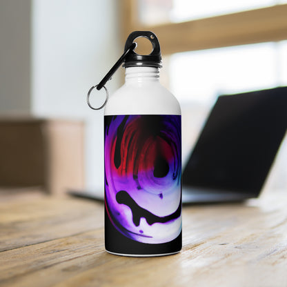 "Exploring Contrasts: A Colorful Dance of Luminance and Chromatic Aberration" - The Alien Stainless Steel Water Bottle