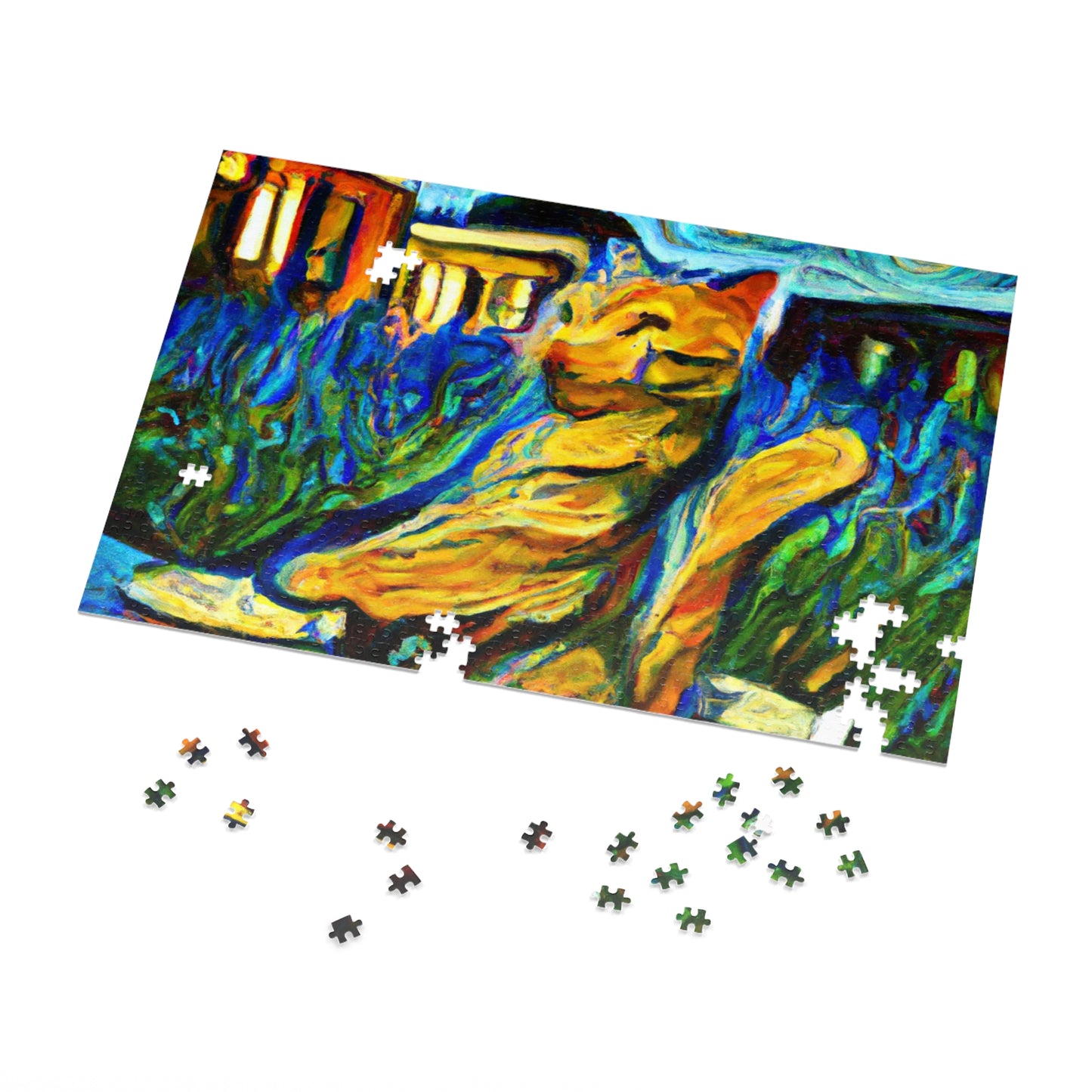 "A Cat Amongst the Celestial Tea Leaves" - The Alien Jigsaw Puzzle