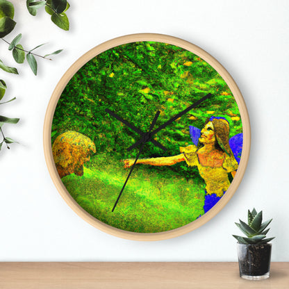 The Fairy and the Brave Adventurer - The Alien Wall Clock