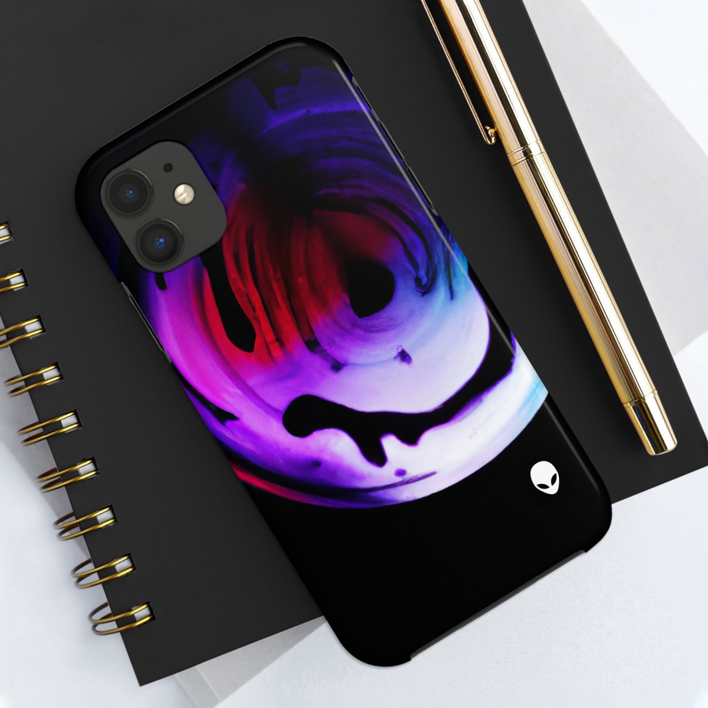 "Exploring Contrasts: A Colorful Dance of Luminance and Chromatic Aberration" - The Alien Tough Phone Cases