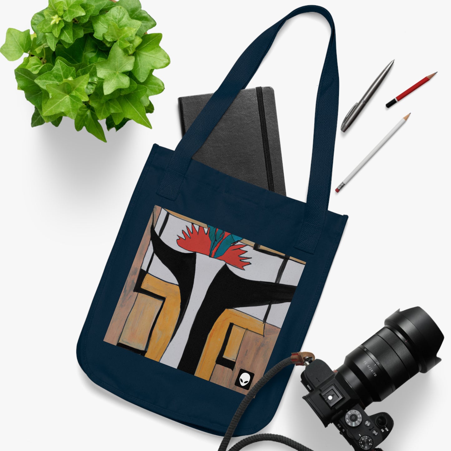 "Exploring Balance and Pattern in Abstract Art" - The Alien Eco-friendly Tote Bag