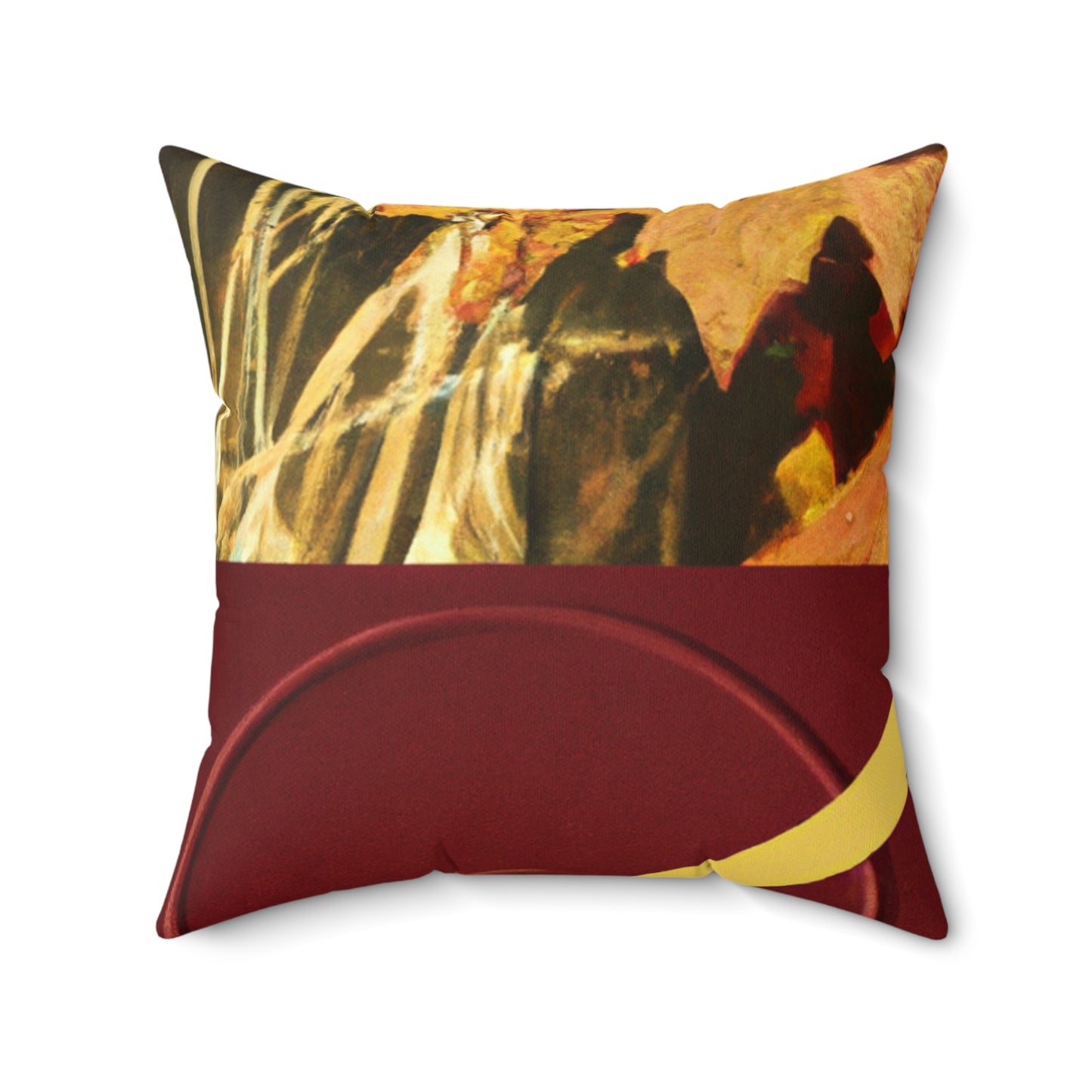 „Eine Reflexion meiner Reise: Eine Collage aus Wachstum und Transformation“ – Das Alien Square Pillow