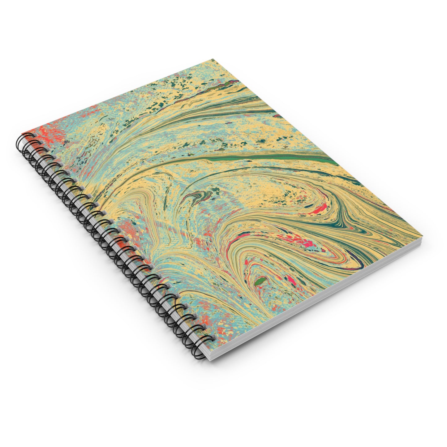 The Artful Journey - The Alien Spiral Notebook (Ruled Line)