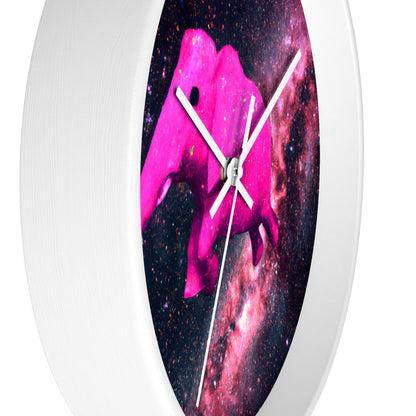 "Majestic Pinkelephant Exploration" - El reloj de pared alienígena