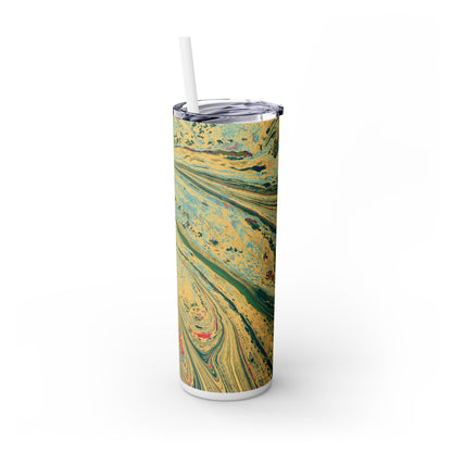 The Artful Journey - Vaso delgado con pajita The Alien Maars® de 20 oz