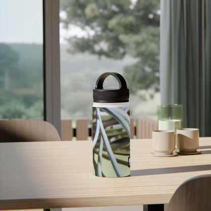 "Abstract Artistry: Constructing Emotion from Common Objects" - The Alien Stainless Steel Water Bottle, Handle Lid