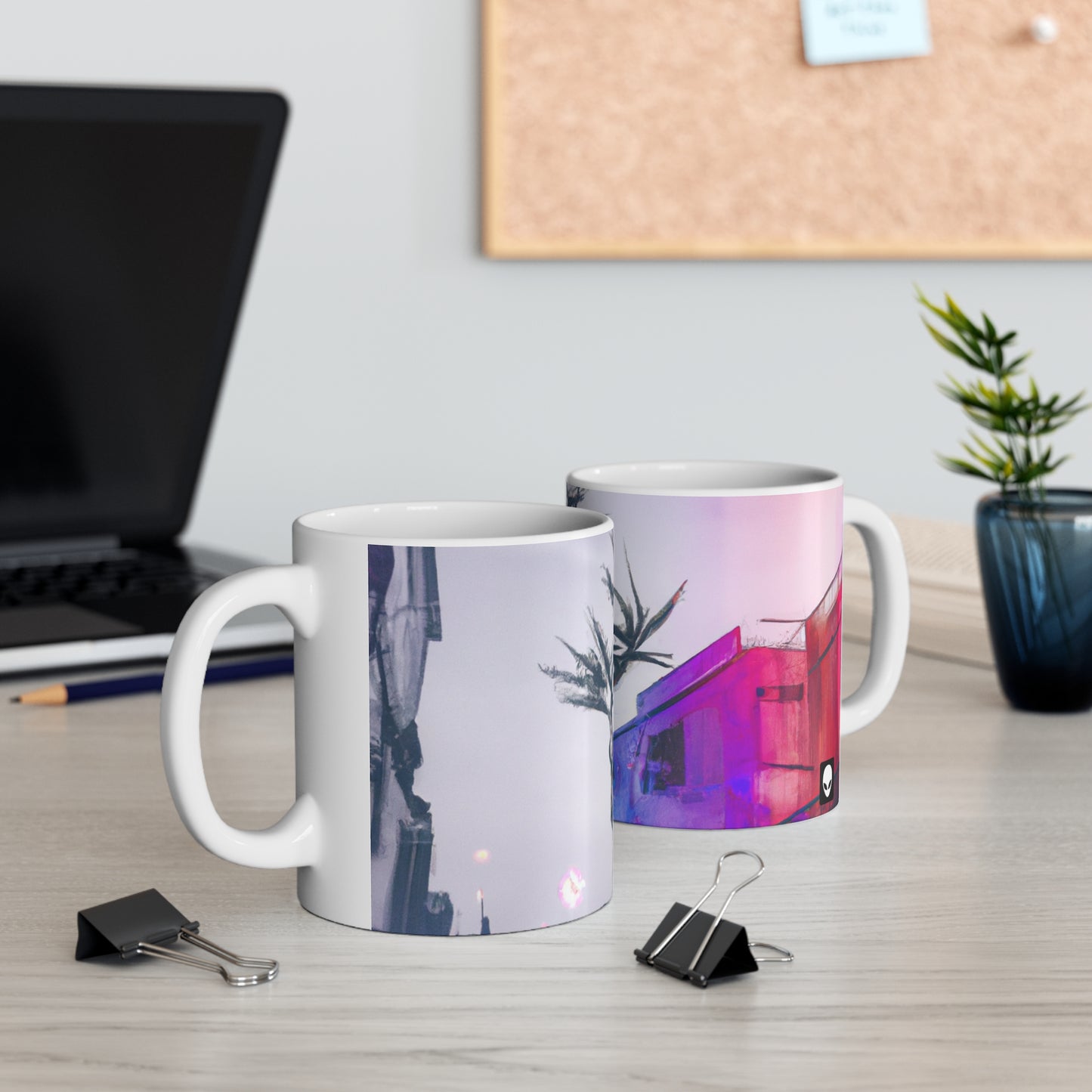 "Explorando fotografías en color" - Taza de cerámica The Alien 11 oz