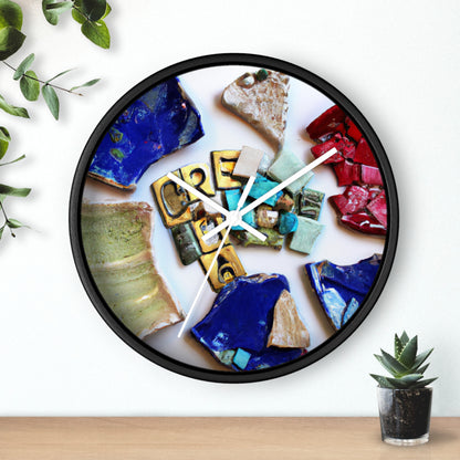 "A Mosaic of Resilience: A Creative Exploration of Strength and Endurance" - The Alien Wall Clock