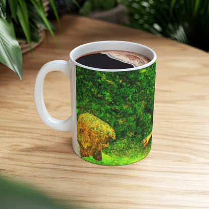 The Fairy and the Brave Adventurer - The Alien Ceramic Mug 11 oz