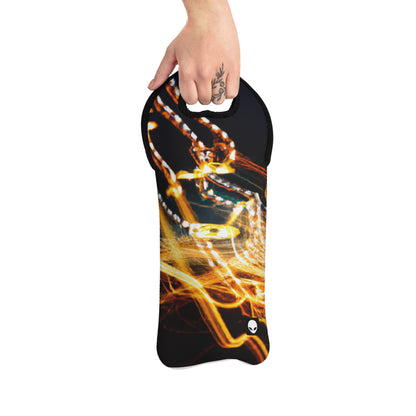 "Chaotic Disruption: An Abstract Exploration" - The Alien Wine Tote Bag