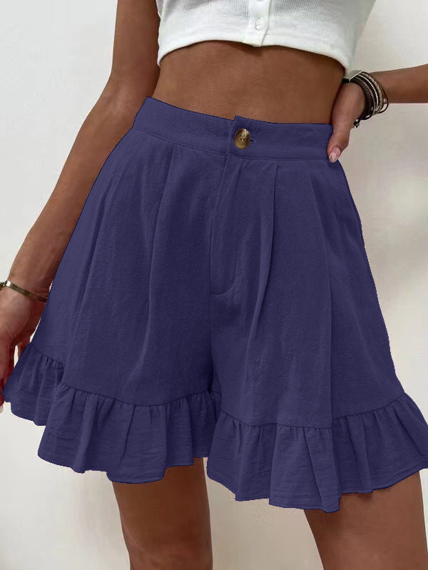 Shorts Casual Wide Leg Loose Shorts Summer New Women Clothing High Waist Shorts