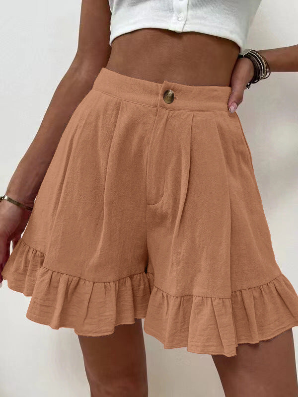 Shorts Casual Wide Leg Loose Shorts Summer New Women Clothing High Waist Shorts