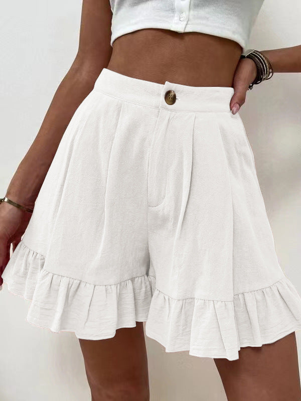 Shorts Casual Wide Leg Loose Shorts Summer New Women Clothing High Waist Shorts