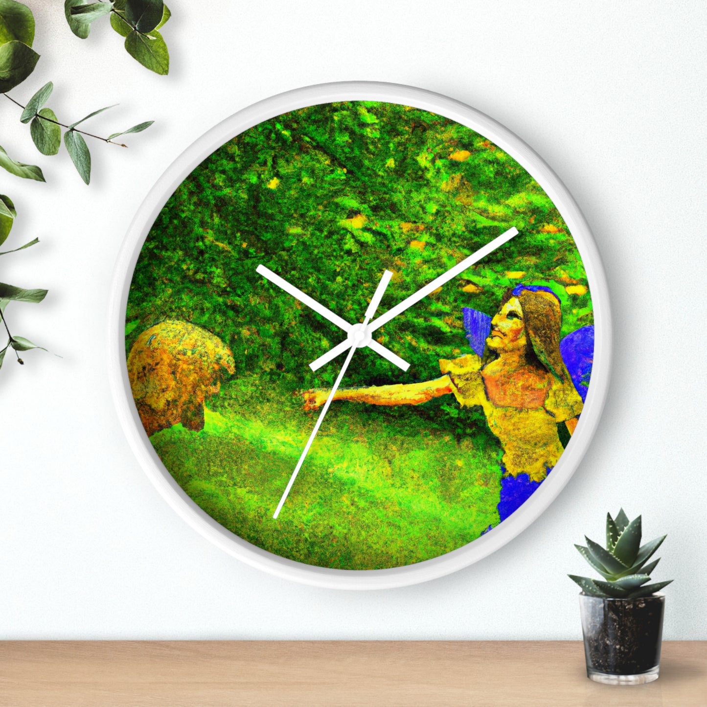 The Fairy and the Brave Adventurer - The Alien Wall Clock