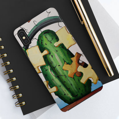 "Cactified Puzzle Time" - The Alien Tough Phone Cases