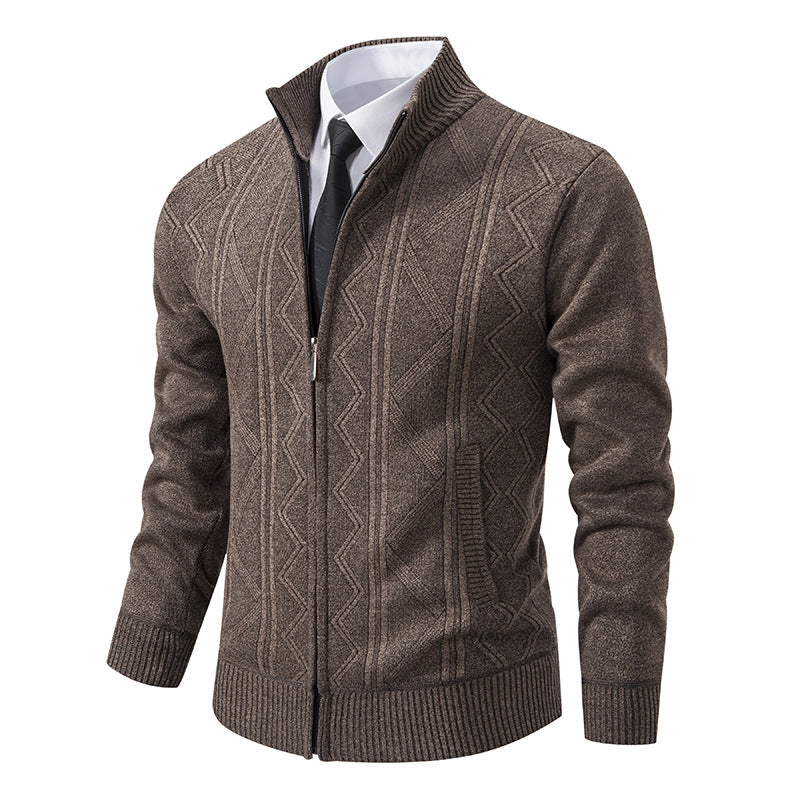 Chaqueta de punto tipo cárdigan suelta informal para hombre