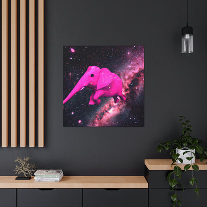 "Exploración majestuosa del elefante rosa" - The Alien Canva