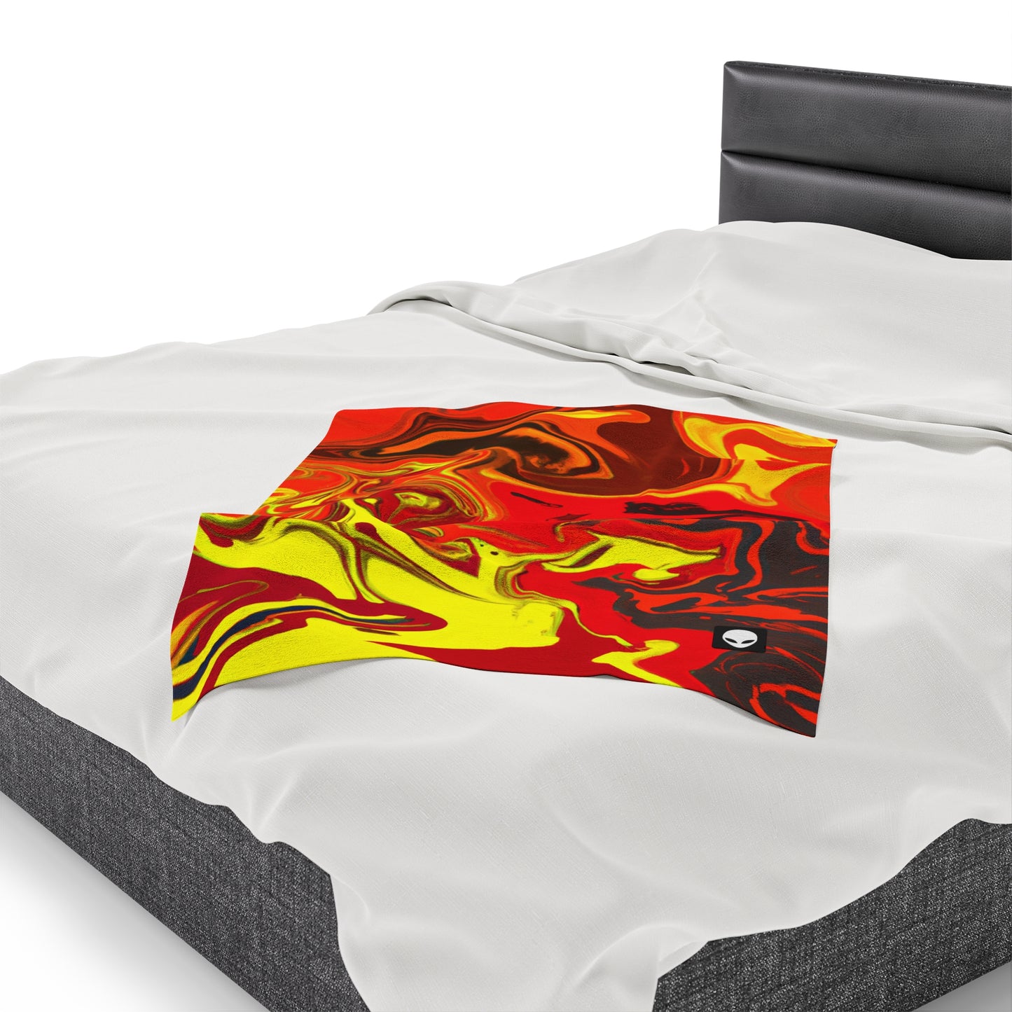 "Abstract Energy in Motion" - The Alien Velveteen Plush Blanket